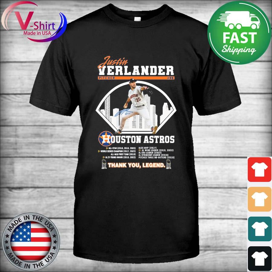 Houston Astros Justin Verlander vintage signature shirt, hoodie