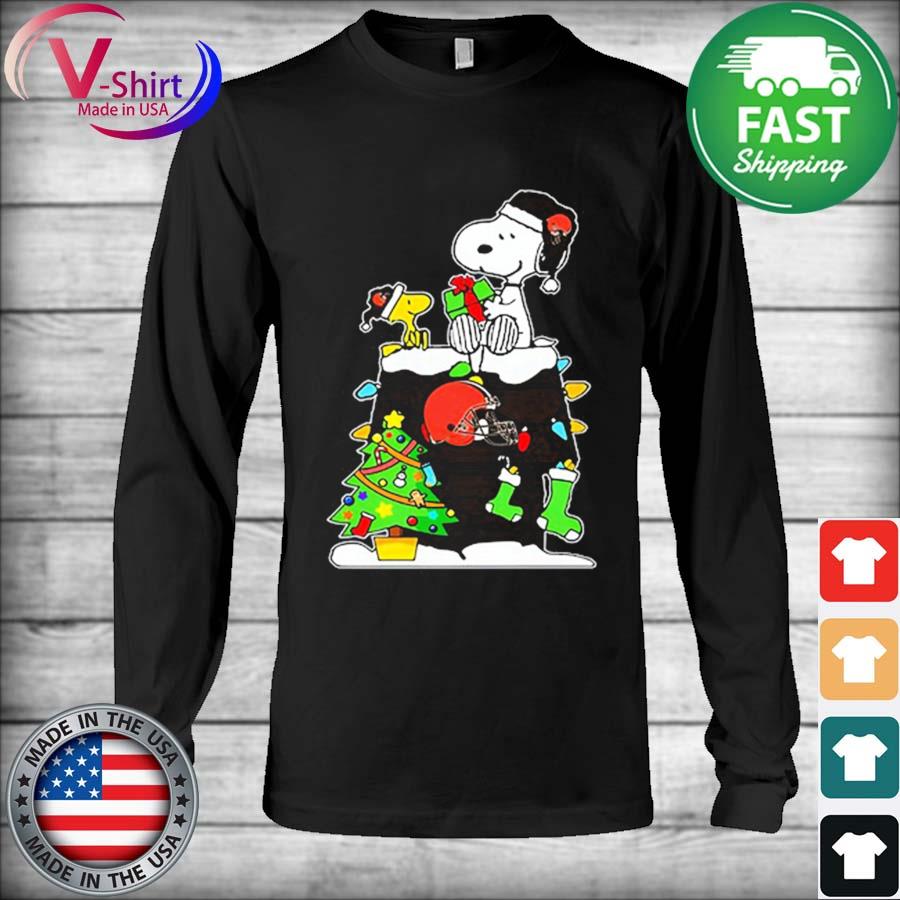 Original Christmas snoopy cleveland browns sweater, hoodie, sweater, long  sleeve and tank top