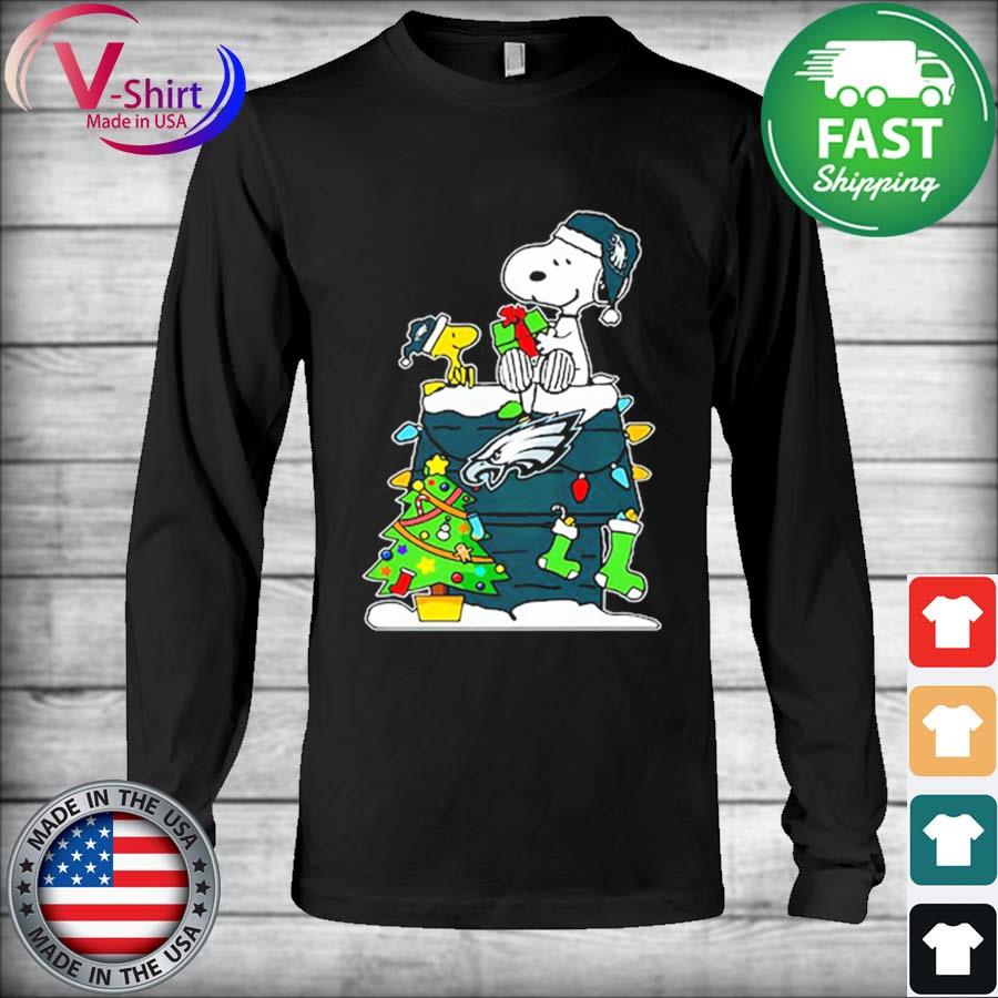 Official Snoopy philadelphia eagles Christmas T-shirt, hoodie, tank top,  sweater and long sleeve t-shirt