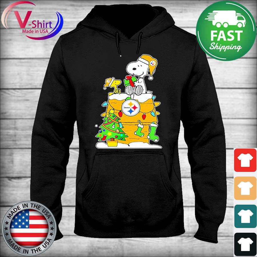 Pittsburgh Steelers Santa Snoopy Brings Christmas To Town T-Shirt - T-shirts  Low Price