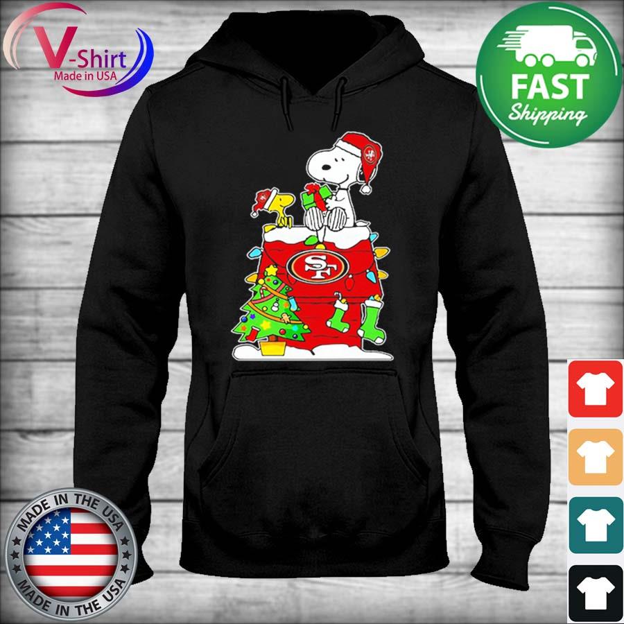 San Francisco 49ers Are Coming To Town Snoopy Christmas T-Shirt - T-shirts  Low Price