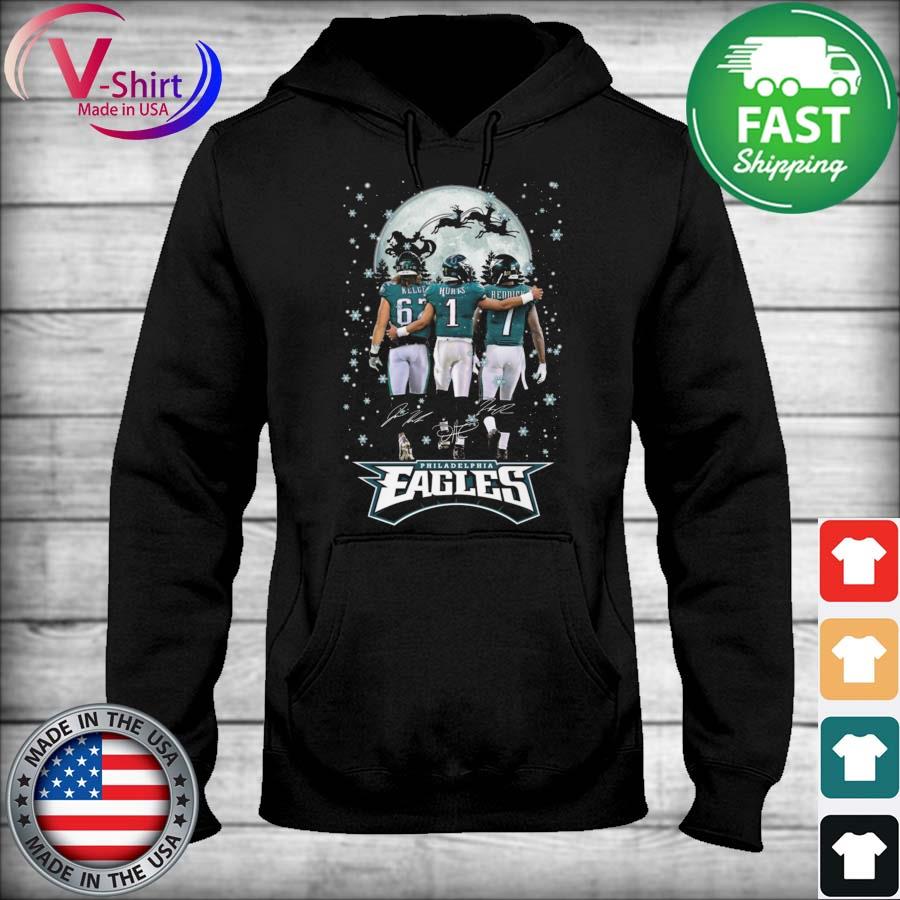 Philadelphia eagles jason kelce jalen hurts and haason redd signatures  Christmas new 2022 sweater, hoodie, sweater, long sleeve and tank top