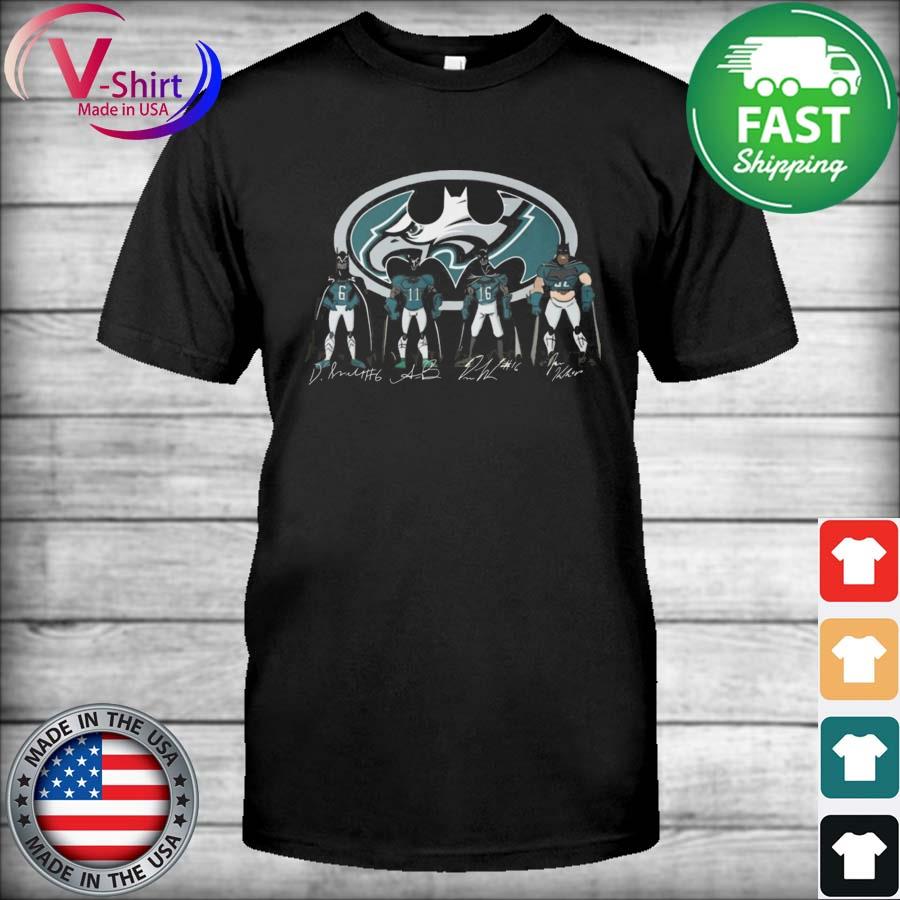 Philadelphia Eagles team Batman signatures shirt, hoodie, sweater, long  sleeve and tank top