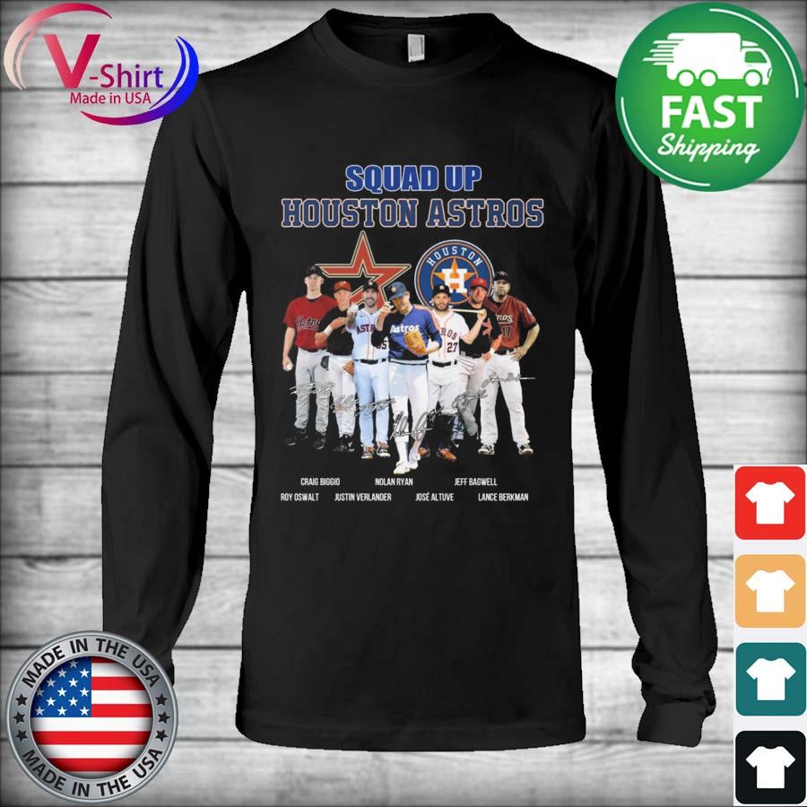 Squad Up Houston Astros Team Baseball 2022 Signatures Shirt