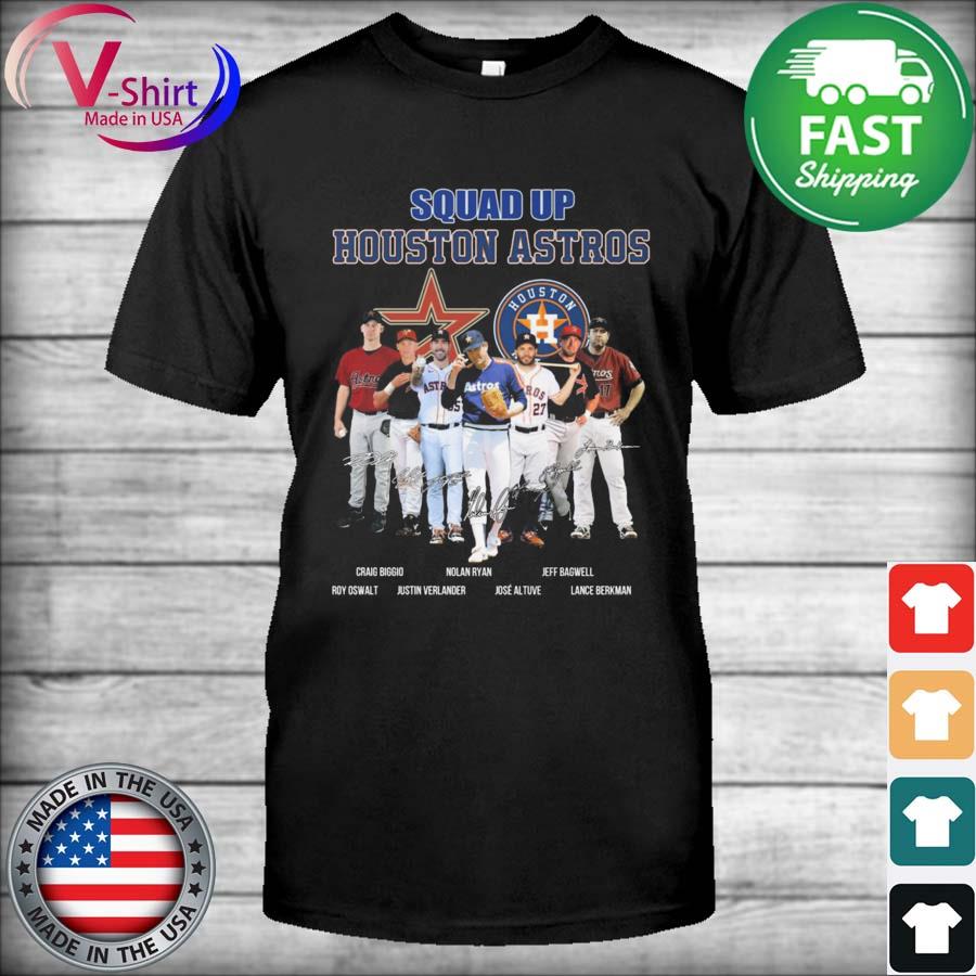 Squad Up Houston Astros Team Baseball 2022 Signatures Shirt