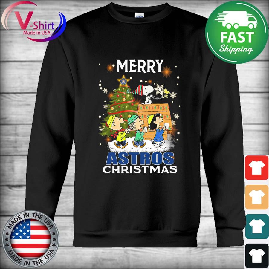 The Peanuts Characters Merry Christmas Houston Astros 2022 Champion shirt,  hoodie, sweater, long sleeve and tank top