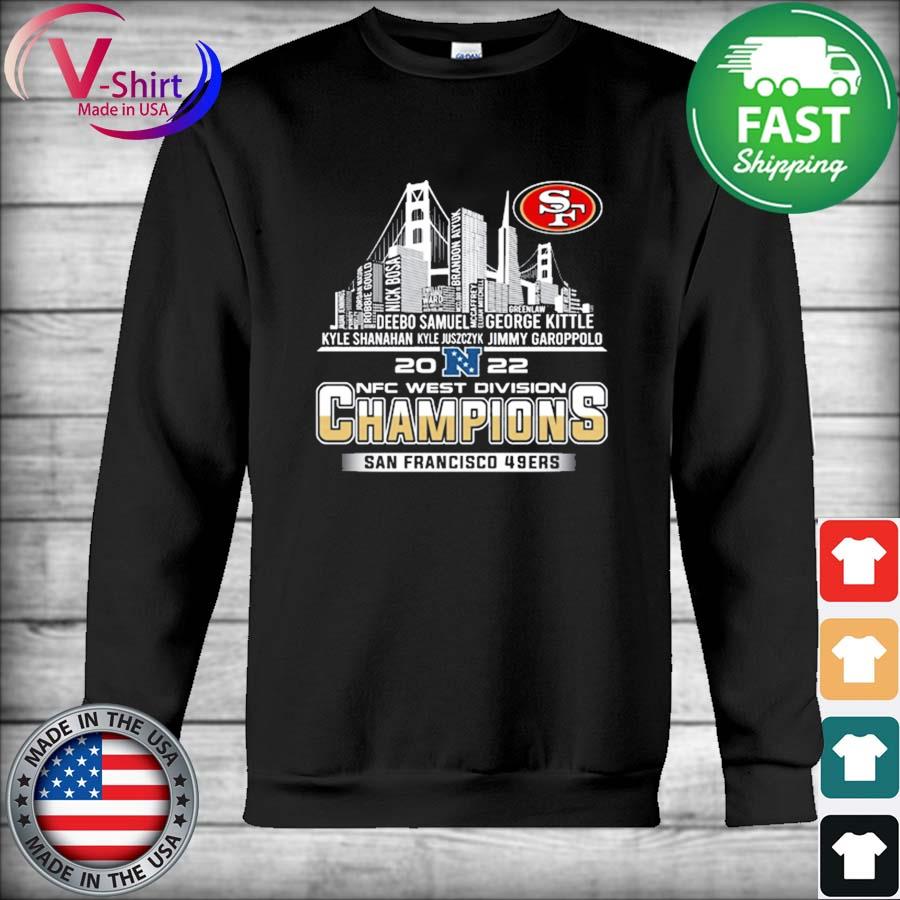 49ers NFC West Champions shirts and hats are on sale now