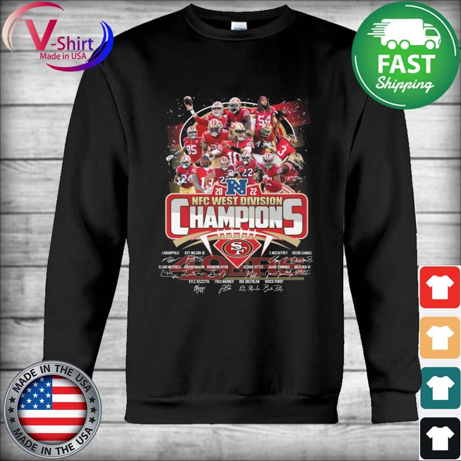 San Francisco 49ers 20 years NFC West Division Champions shirt