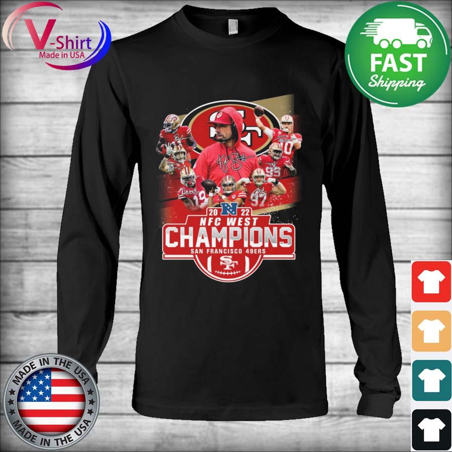 2022 NFC West Champions San Francisco 49ers 21X Champs signature shirt,  hoodie, sweater, long sleeve and tank top