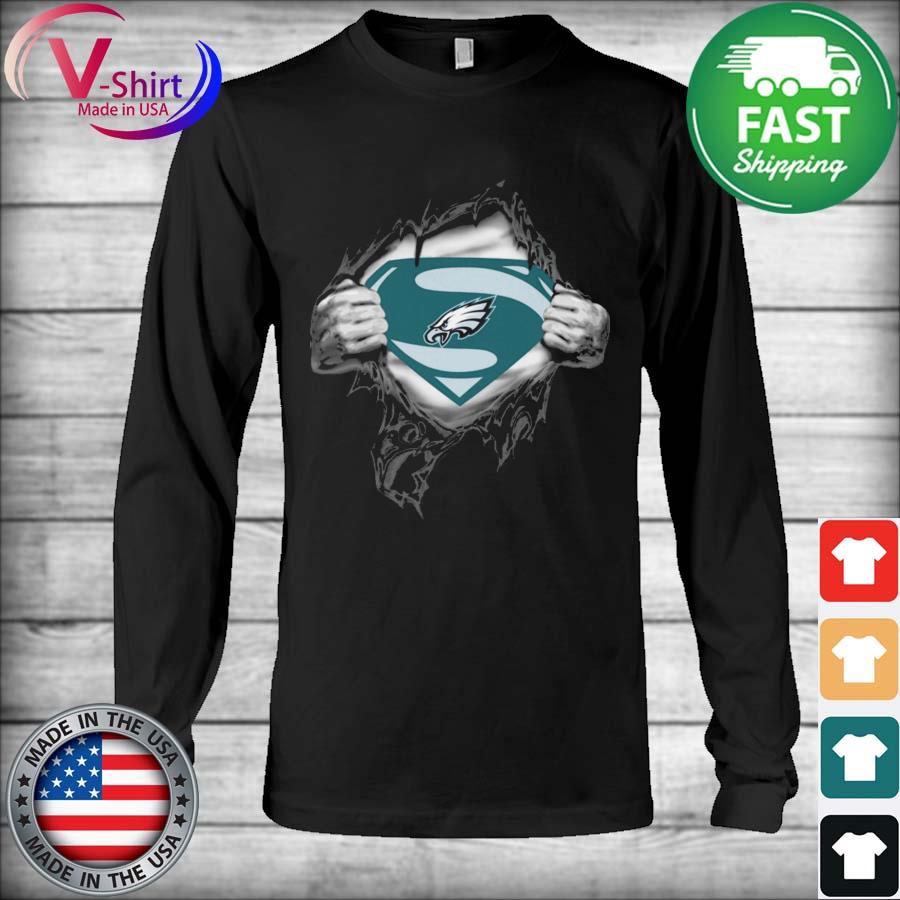 Blood Inside Me Superman Philadelphia Eagles Shirt - Teespix