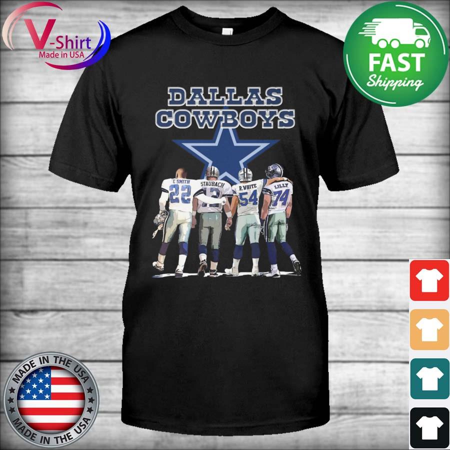 Official Dallas Cowboys E.Smith Staubach White and Lilly shirt, hoodie,  sweater, long sleeve and tank top