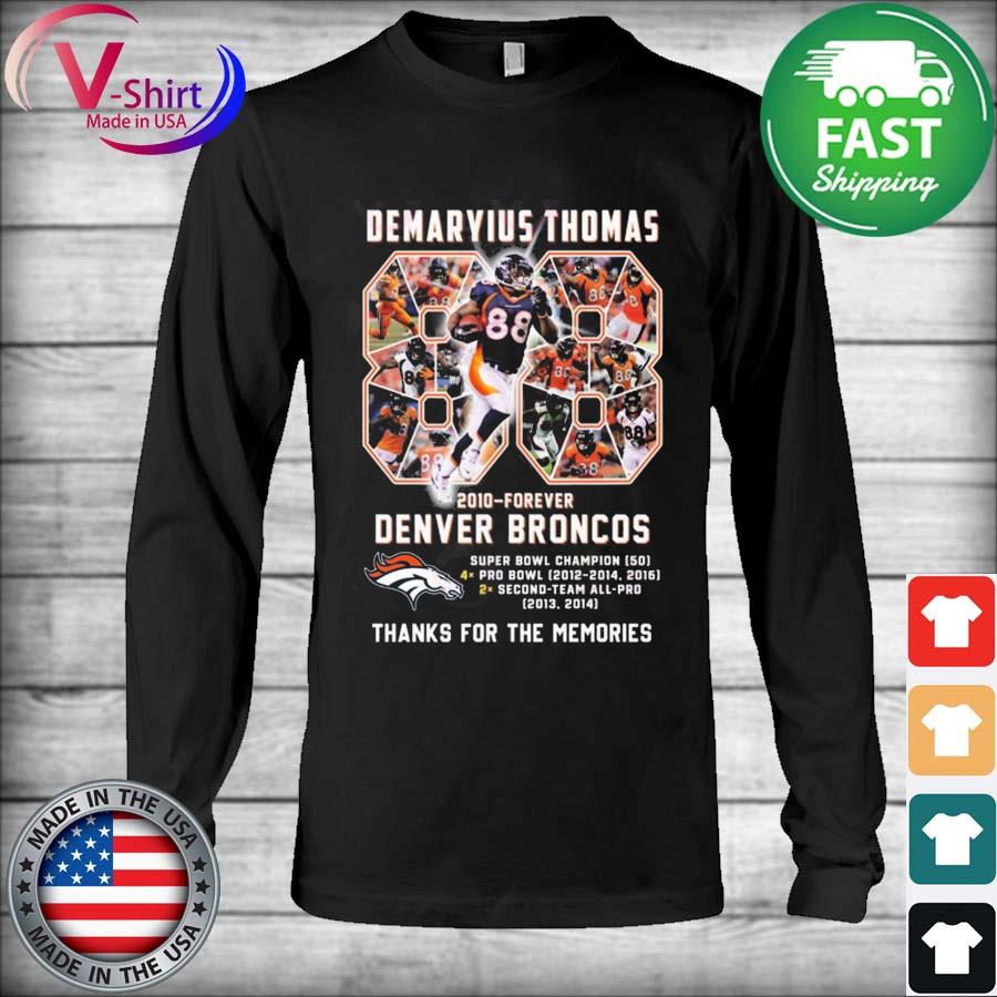 Demaryius Thomas Denver Broncos thanks for the memories signature