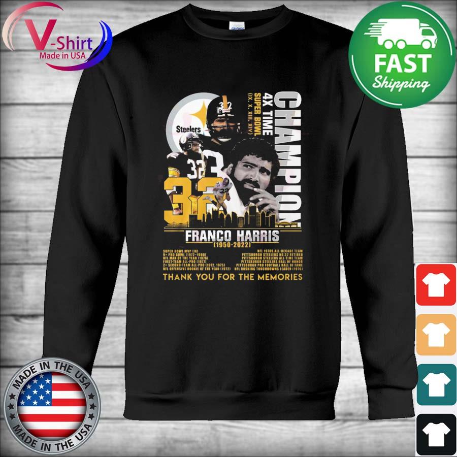 Franco Harris 1950 2022 Thank You For The Memories Signatures