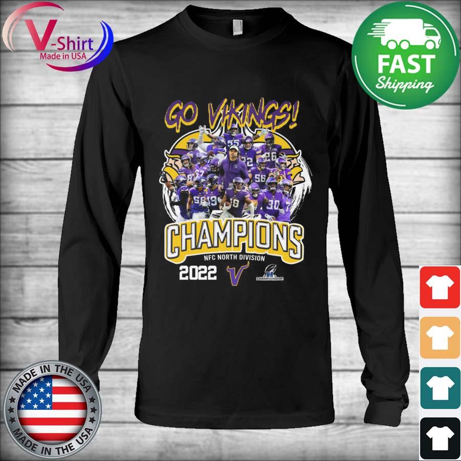 Go Vikings 2022 NFC North Division Champions T-shirt