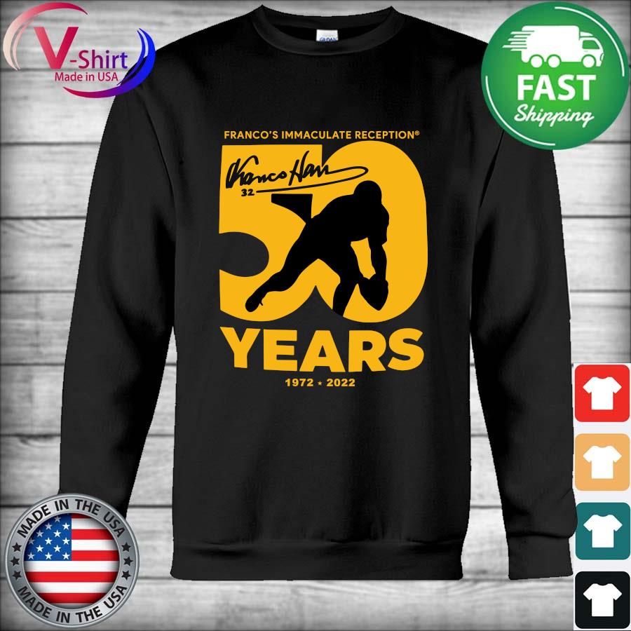 franco harris immaculate reception shirt