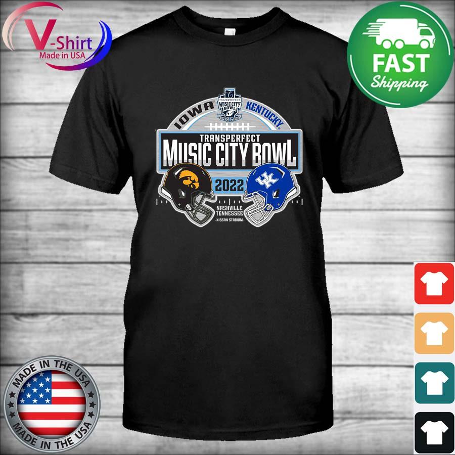 Kentucky Wildcats vs Iowa Hawkeyes Transperfect Music City Bowl 2022 Nashville Tennessee shirt