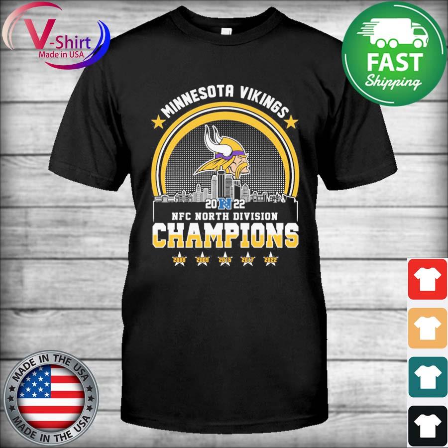 Minnesota Vikings 5x2022 Nfc North Division Champions Shirt