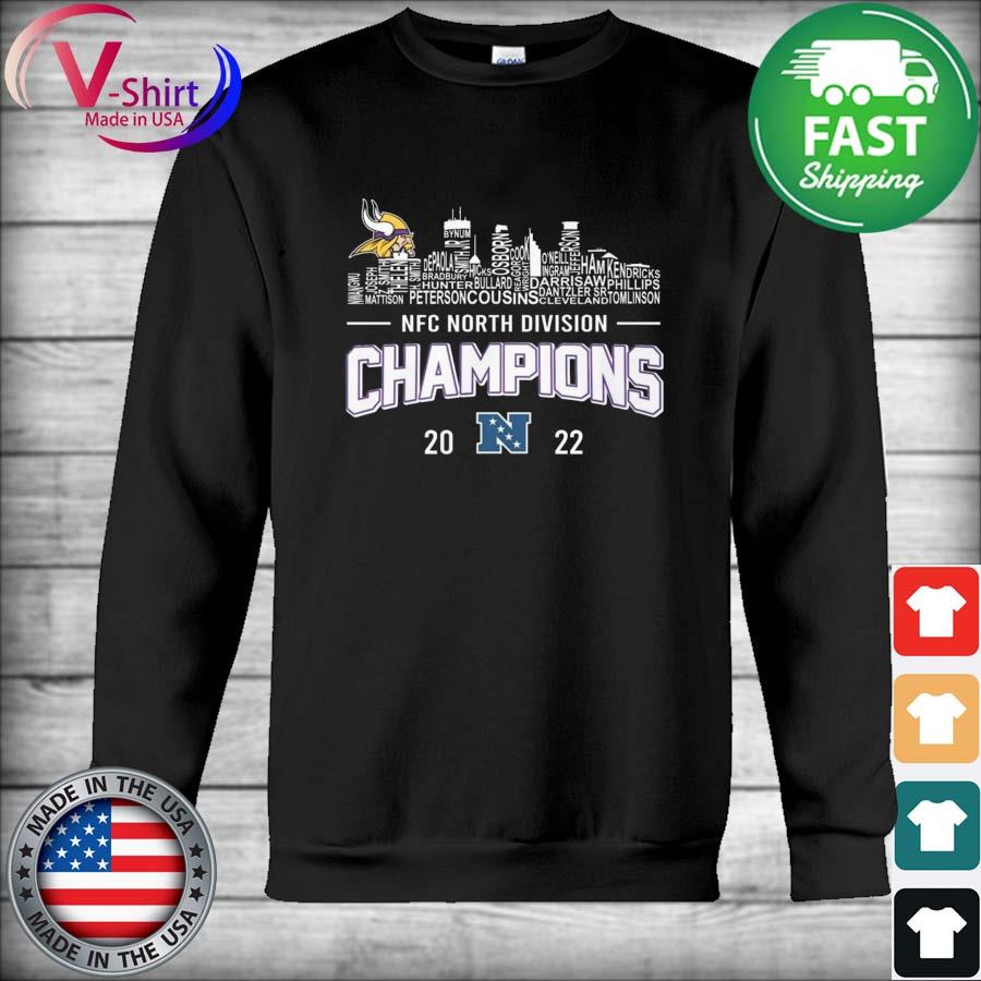 Minnesota Vikings all team NFC north division Champions 2022 shirt