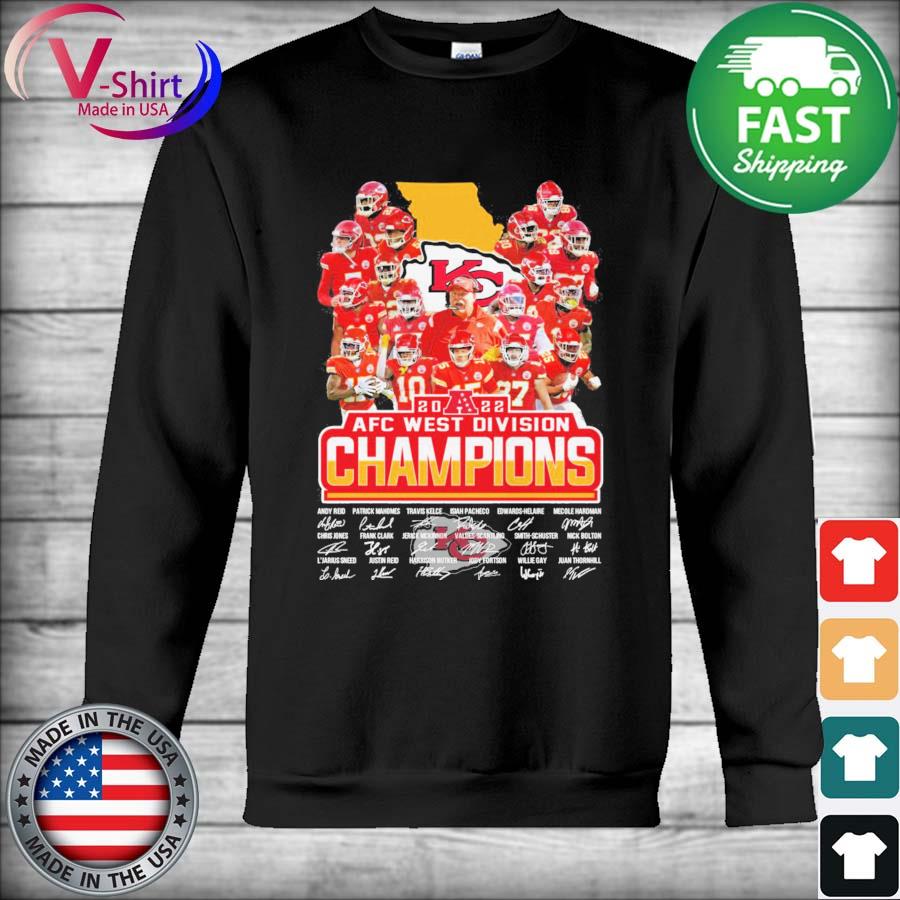 KC Chiefs 2022 AFC West Division Champions T-Shirt, hoodie