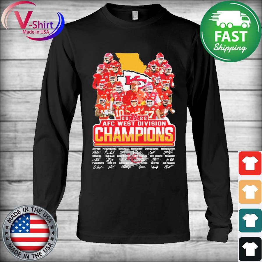 NFL Kansas City Chiefs 2022 AFC West Division champions signatures