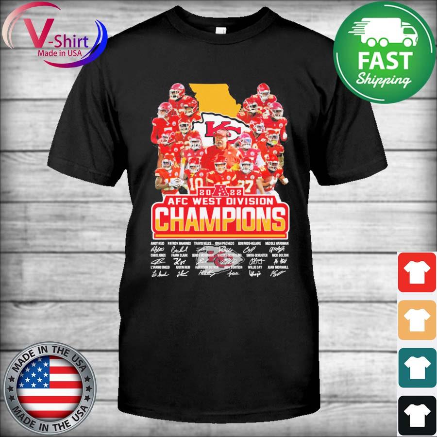 Kansas City Chiefs 2022 AFC West Division Champions shirt, hoodie