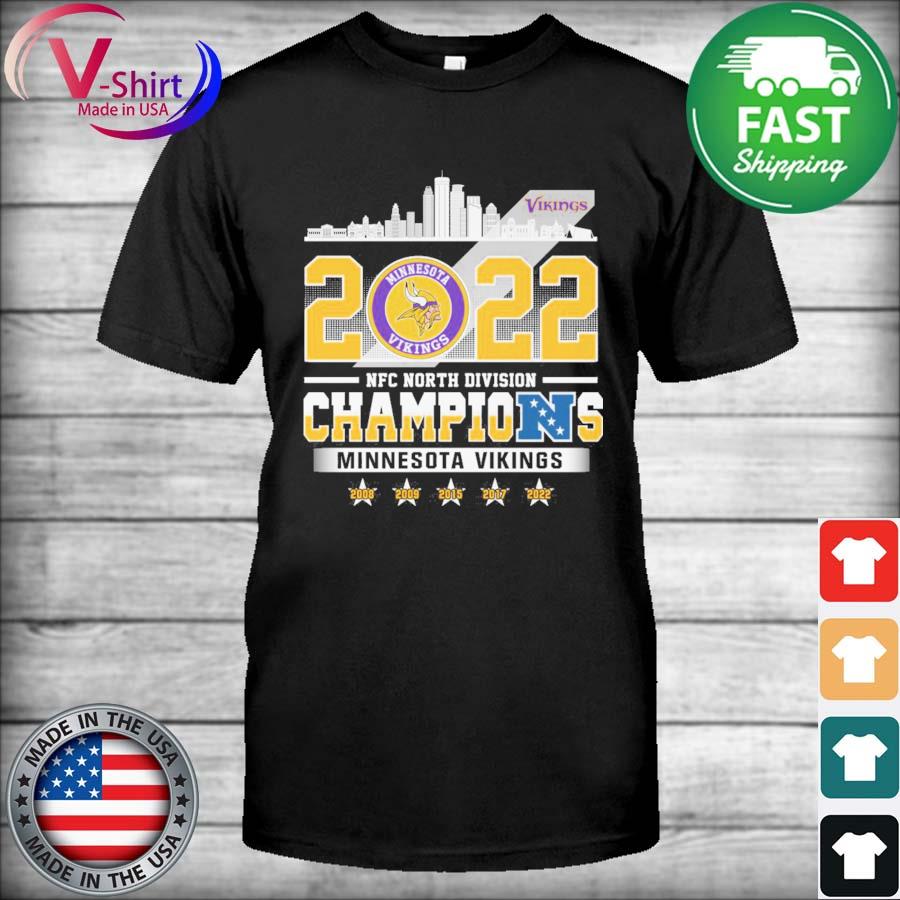 2022 NFC North Division Champions Minnesota Vikings 2008 2022 Shirt -  Limotees