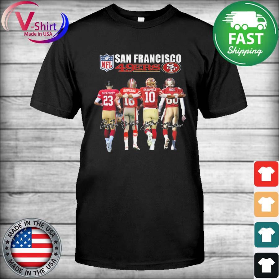 San Francisco 49ers 2021 2022 NFC Champions Signature T-Shirt