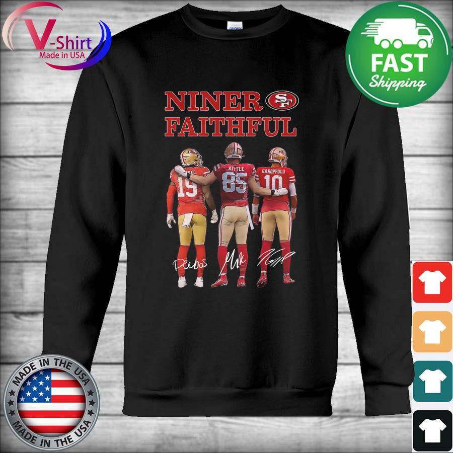 Niner Faithful San Francisco 49ers Deebo Samuel George Kittle And Garoppolo  Signatures Shirt, hoodie, sweater, long sleeve and tank top