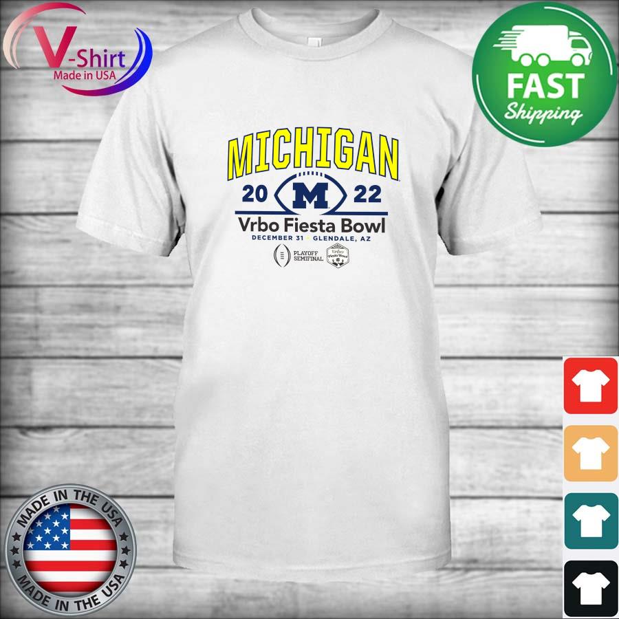Official 2022 CFP Semifinal Vrbo Fiesta Bowl Michigan Team Logo shirt