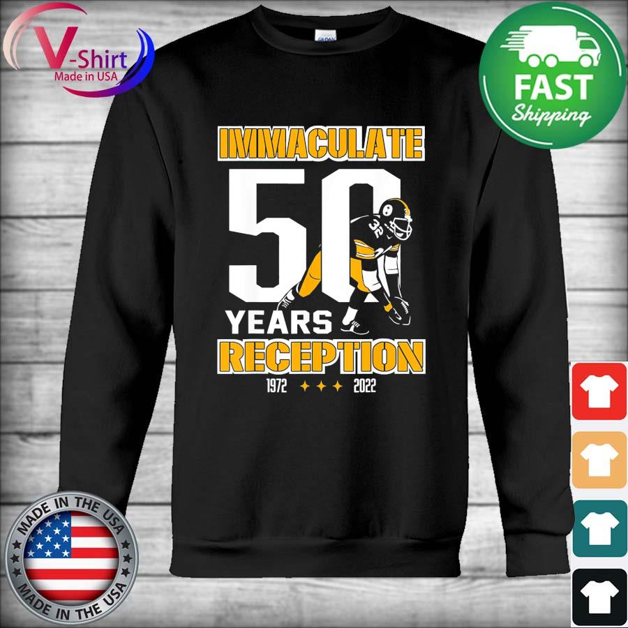 Hottertees 50 Years Reception Pittsburgh Immaculate Reception T Shirt