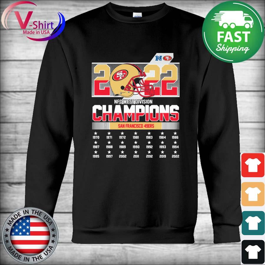 San Francisco 49ers Go Niners 2022 NFC West Division Champions 1970-2022  shirt, hoodie, sweater, long sleeve and tank top