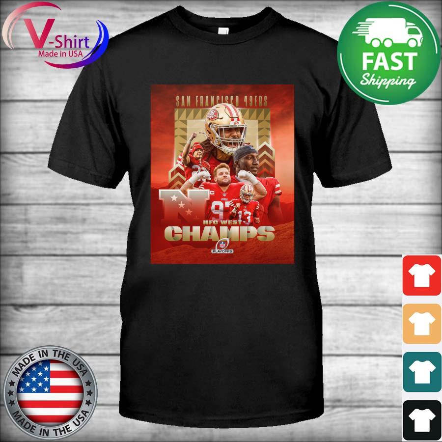 Buy SAN FRANCISCO 49ERS WINNER OF 2022 NFC WEST CHAMPIONS SHIRT