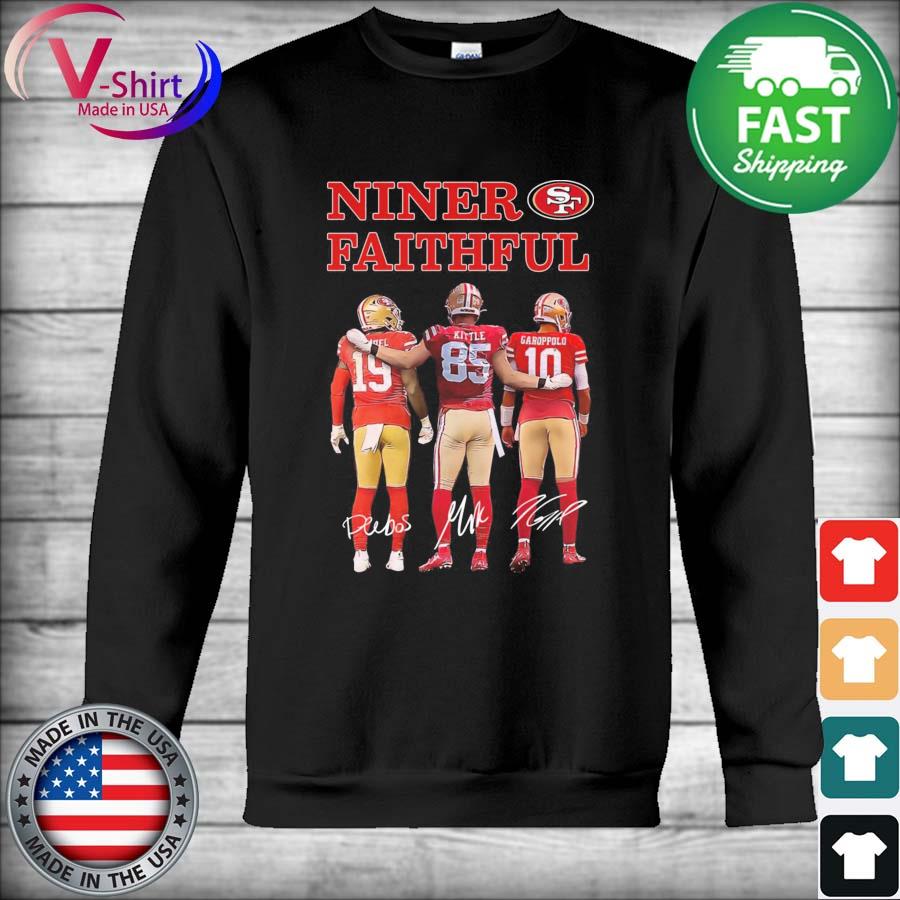 San Francisco 49ers Niner Faithful Deebo Samuel George Kittle And Garoppolo  Signatures Shirt, hoodie, sweater, long sleeve and tank top