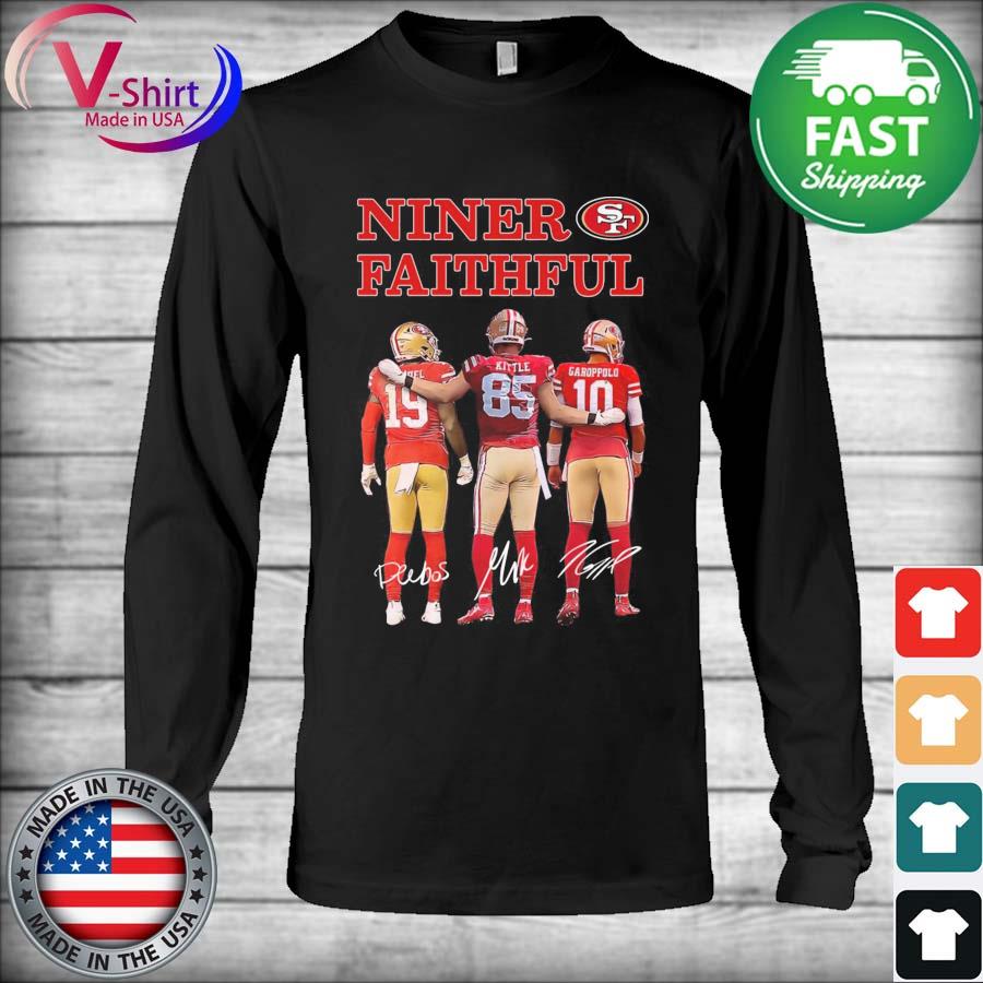 Niner Faithful San Francisco 49ers Deebo Samuel George Kittle And Garoppolo  Signatures Shirt, hoodie, sweater, long sleeve and tank top