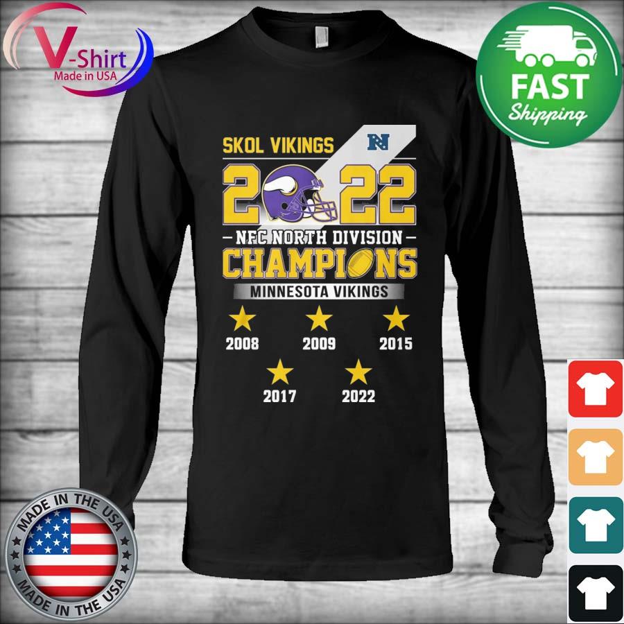 Minnesota Vikings 2022 NFC North Division Champions T-Shirt, hoodie,  sweater, long sleeve and tank top