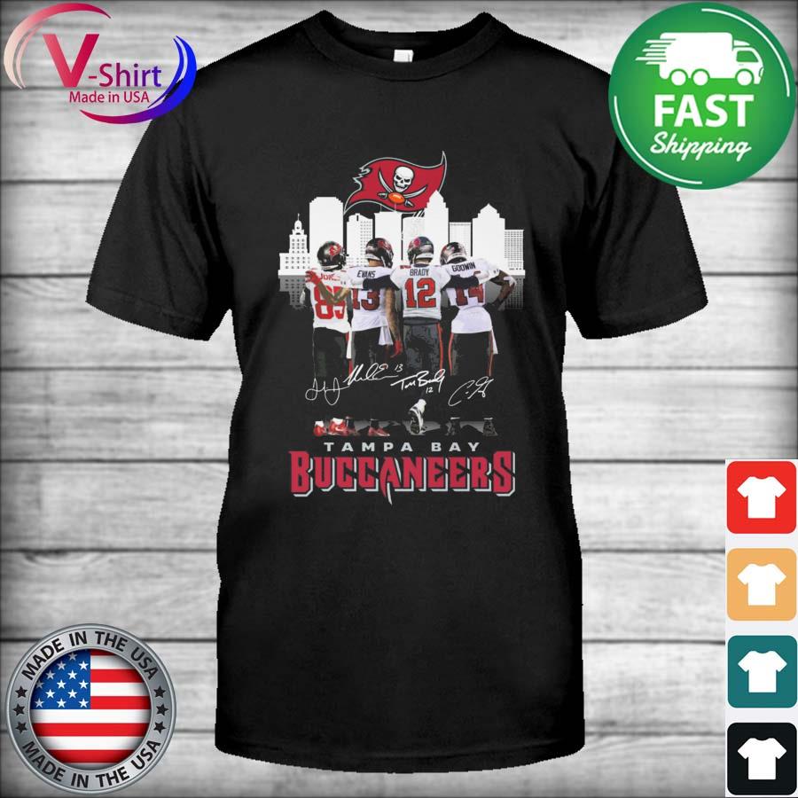 Tampa Bay Buccaneers city Jones Evan Brandy and Goodwin signatures shirt,  hoodie, sweater, long sleeve and tank top