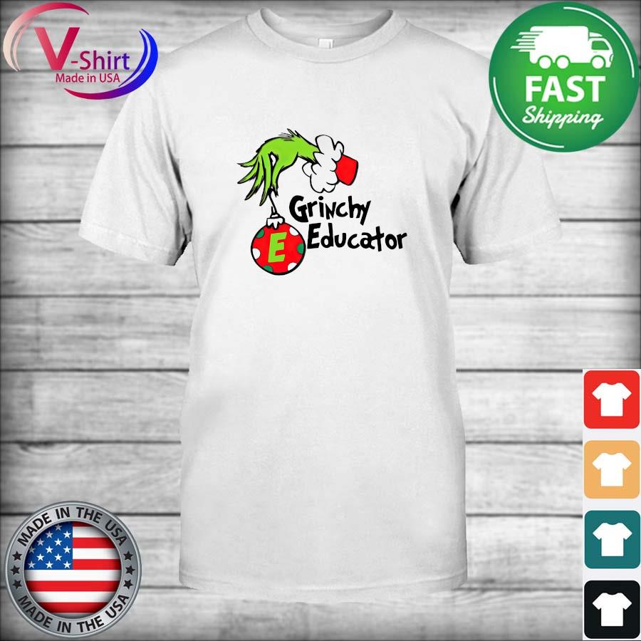 The Grinch Hand Grinchy Educator Christmas Sweater