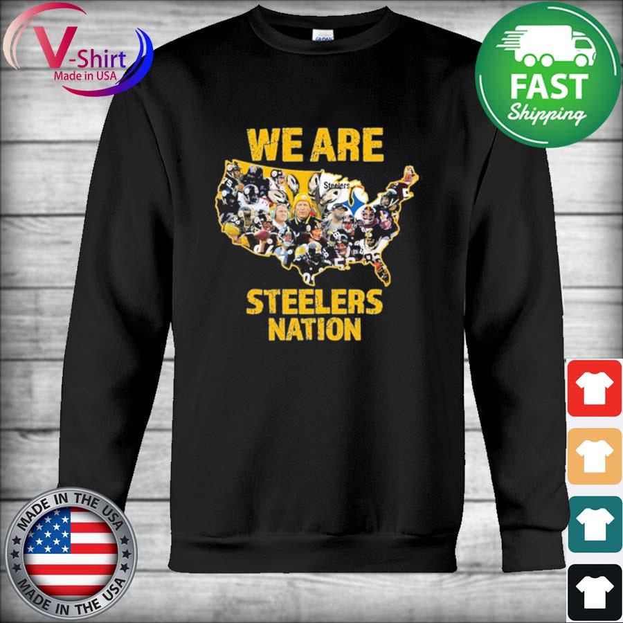 Pittsburgh Steelers We Are Steelers Nation American Map T-Shirt