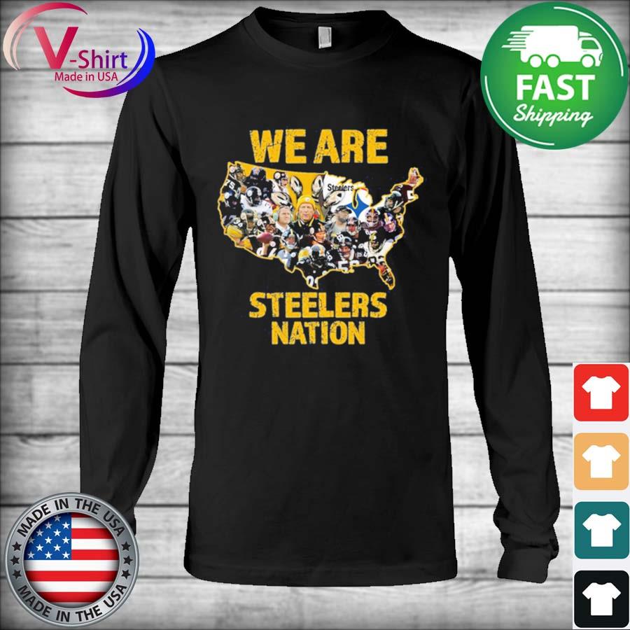 Great Pittsburgh Steelers We Are Steelers Nation American Map Shirt -  ValleyTee