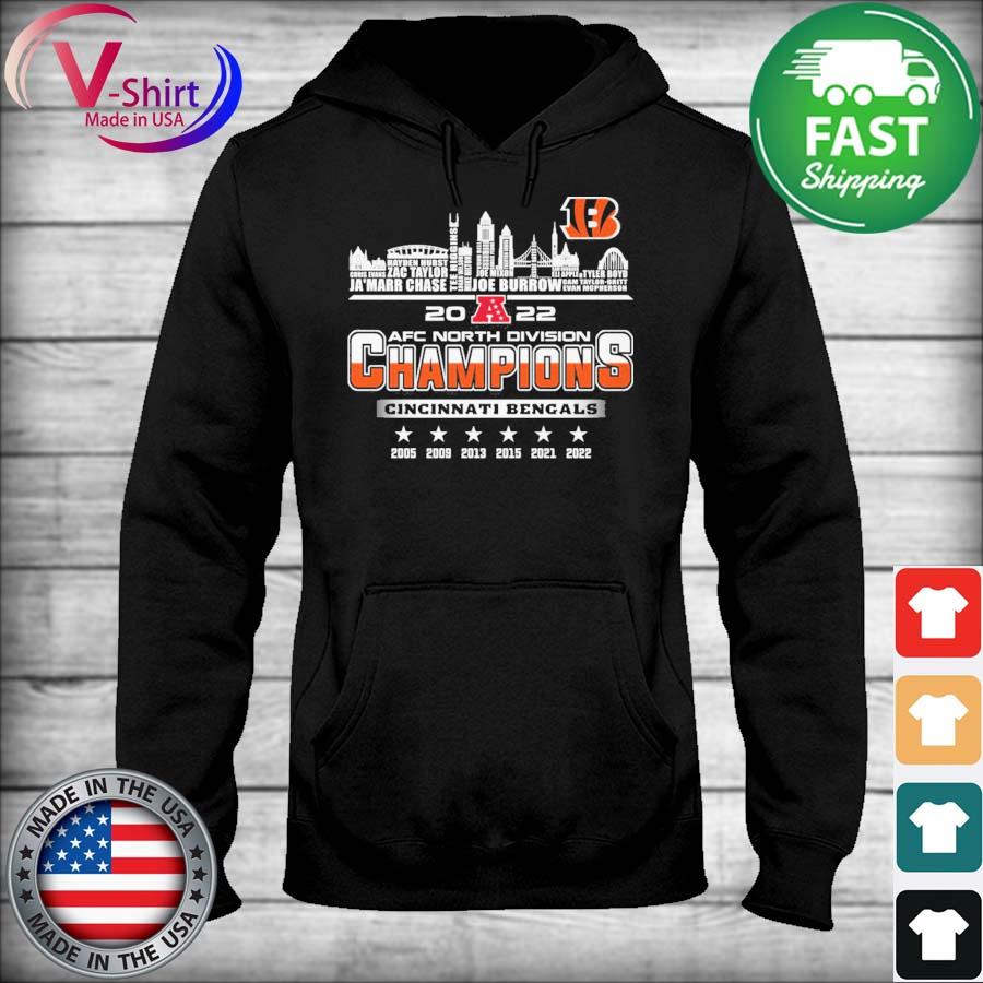 Nice cincinnati Bengals 2022 Afc North Division Champions shirt, hoodie,  sweater, long sleeve and tank top