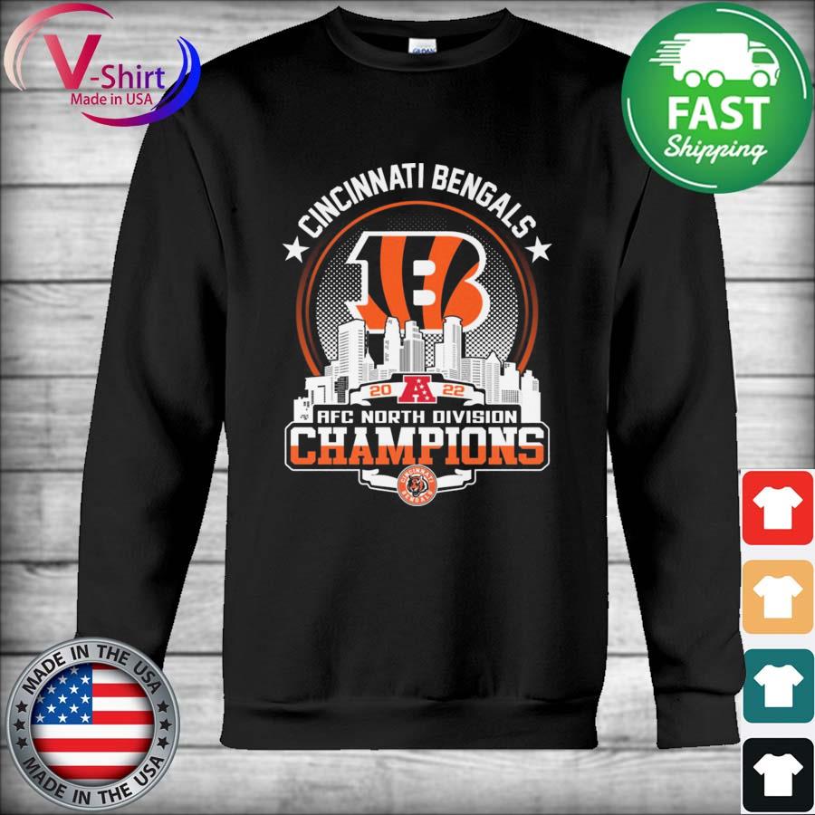 CincinnatI bengals 2022 AFC north champions shirt, hoodie, sweater, long  sleeve and tank top