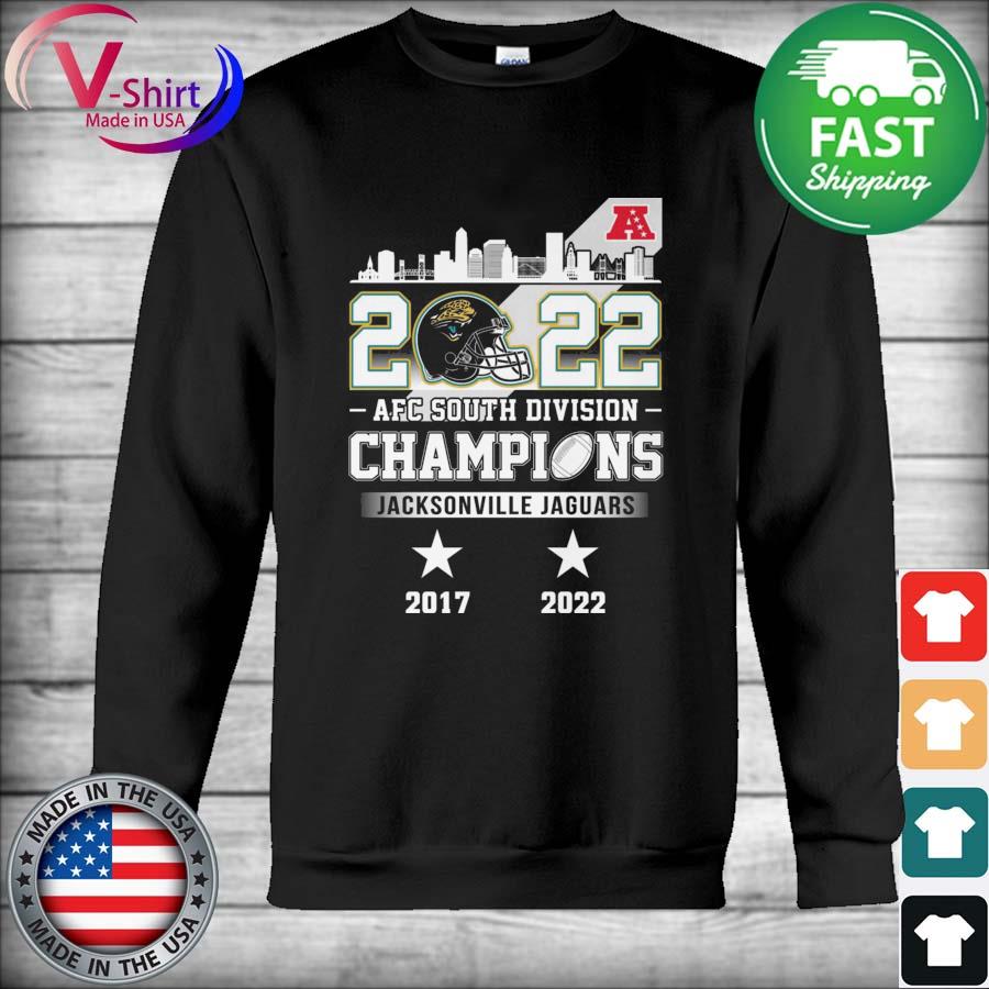 Jacksonville Jaguars City 2022 AFC South Division Champions 2017-2022 shirt,  hoodie, sweater, long sleeve and tank top