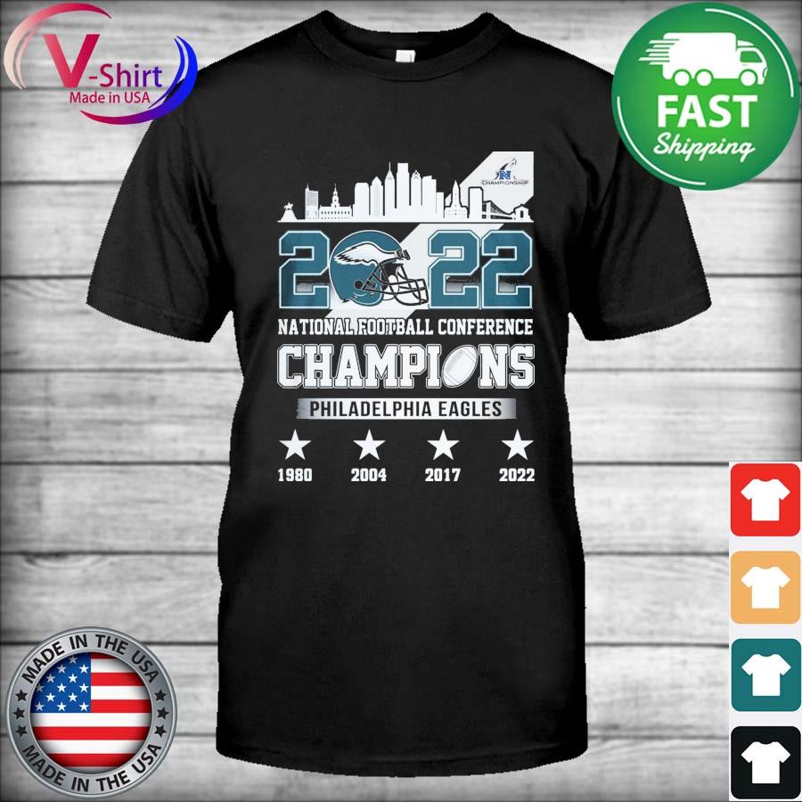 2022 National Football Conference Champions Philadelphia Eagles 1980-2022 shirt