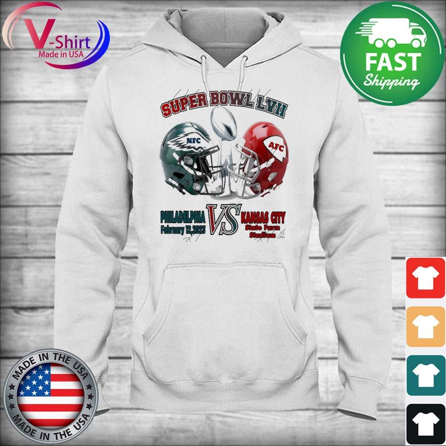 2023 Super Bowl LVII Kansas City Chiefs Vs Philadelphia Eagles shirt,  hoodie, sweater, long sleeve and tank top