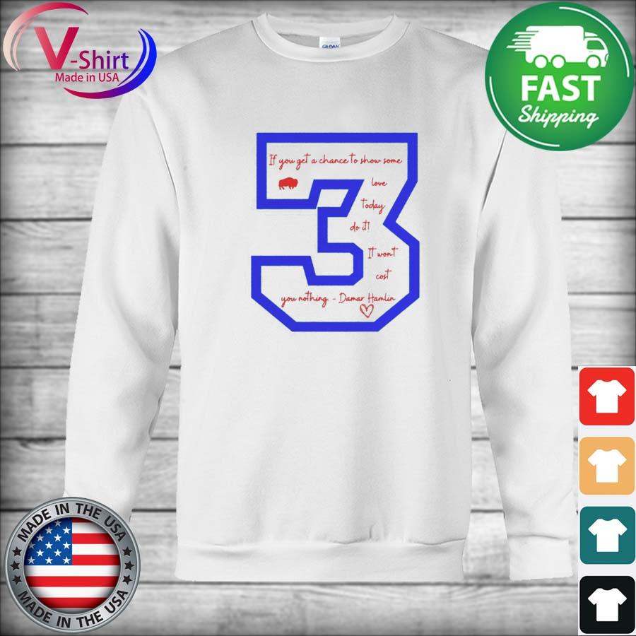 Buffalo Bills damar hamlin T-shirt, hoodie, sweater, long sleeve