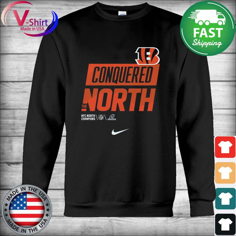 Men's Cincinnati Bengals Nike Black 2022 AFC North Division Champions  Locker Room Trophy Collection T-Shirt