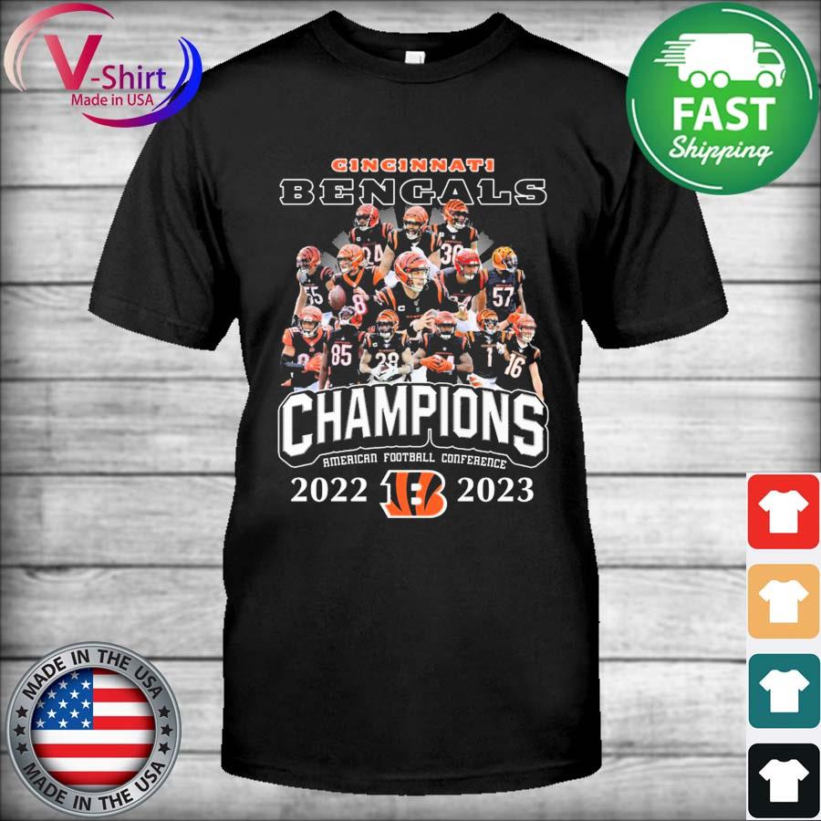 Cincinnati Bengals team Champions American Football Conference 2022-2023 shirt
