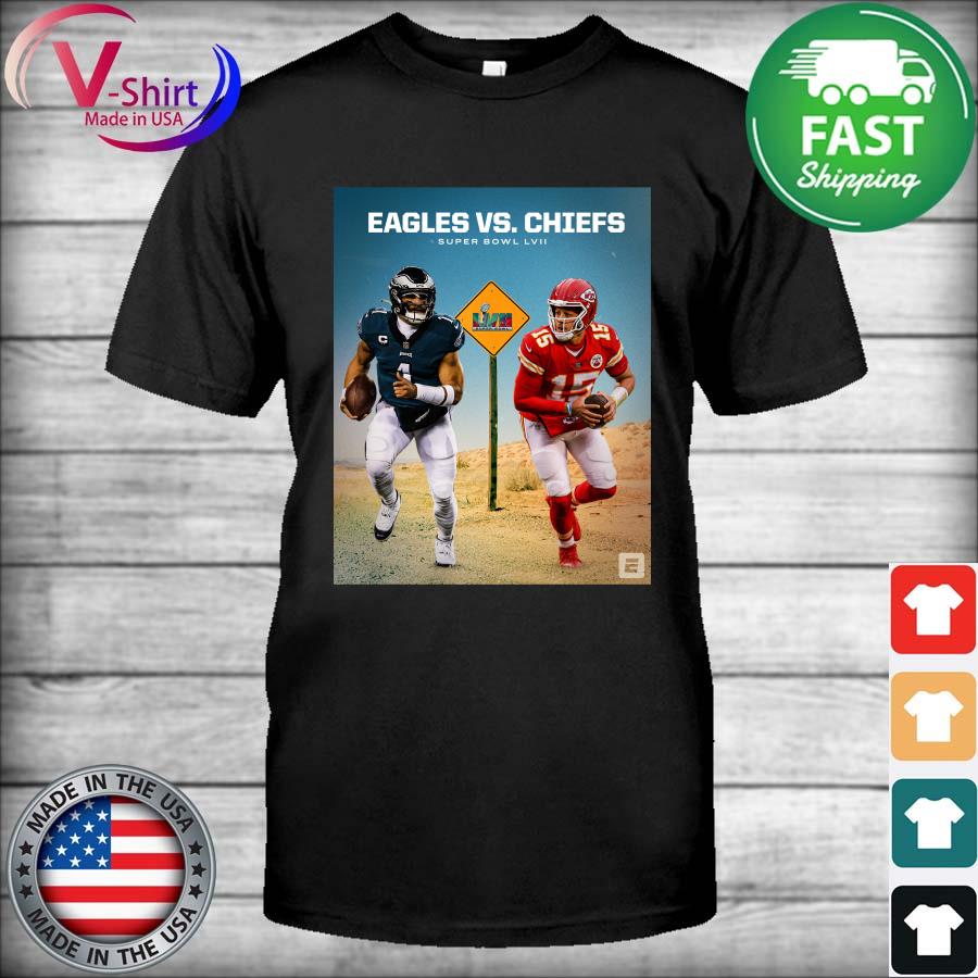 Eagles vs Chiefs SUper Bowl LVII Champ shirt