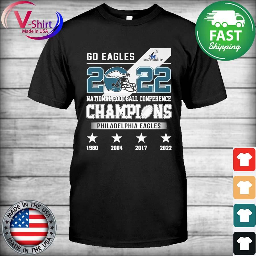 Go Eagles 2022 NFC National Football Conference Champions 1980-2022 shirt