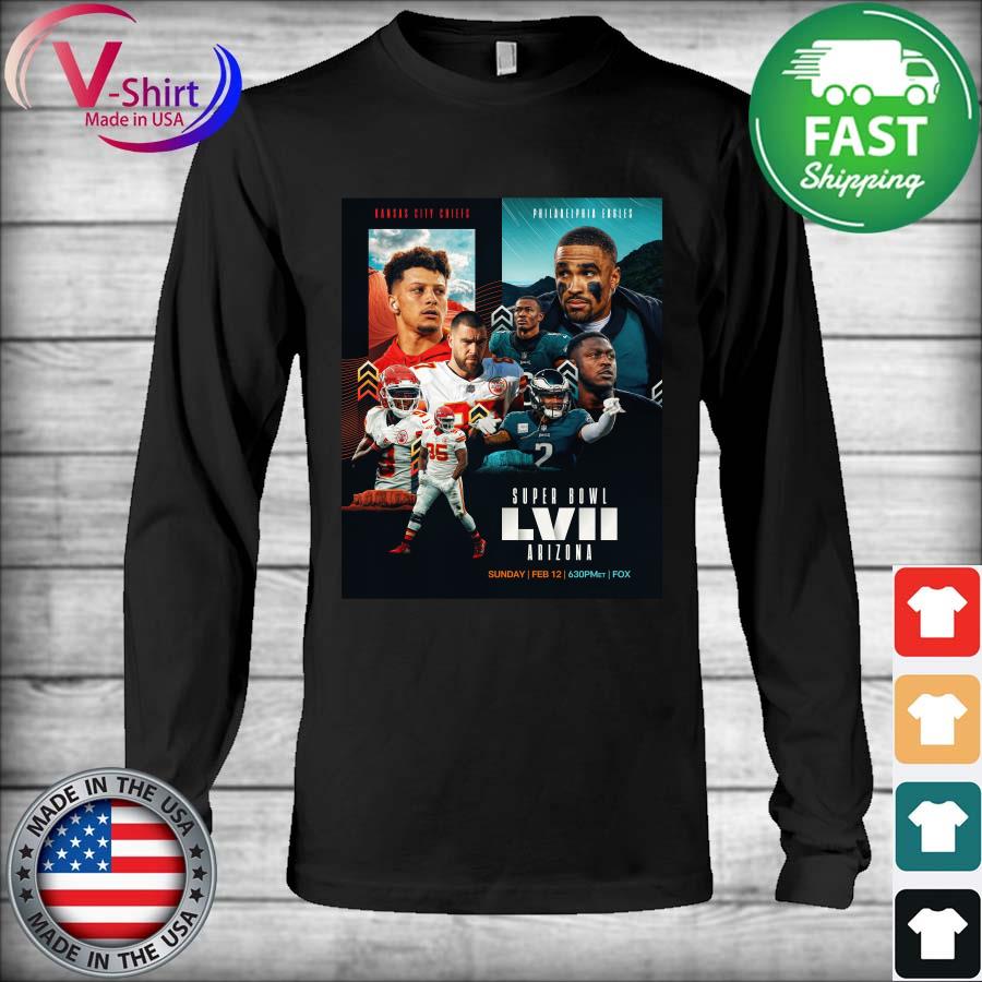 Kansas city Chiefs vs. philadelphia eagles Arizona super bowl lvii shirt,  hoodie, sweater, long sleeve and tank top